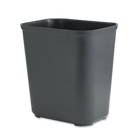 Rcp Fire-Resistant Wastebasket  Rectangular  Fiberglass  7 gal  Black 254300BK